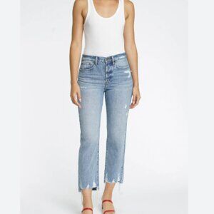 Pistola Light Wash Distressed Denim Jeans, Size 29 Charlie Straight leg